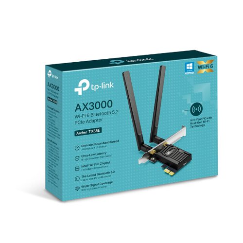 TP-Link Archer AX3000 Wi-Fi 6 Bluetooth 5.2 PCIe Adapter Wireless Network Adapters 8TP10437264