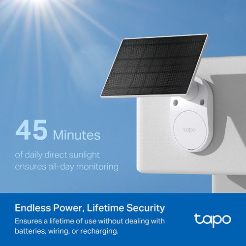 TP-Link Tapo C410 Solar-Powered Security Camera Kit CCTV Cameras 8TP10439511