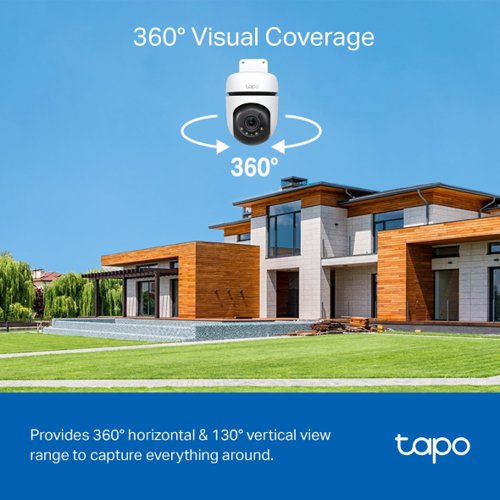 TP-Link Tapo C510W Outdoor Pan Tilt Security Wi-Fi Camera 2 Twin Pack CCTV Cameras 8TP10441927