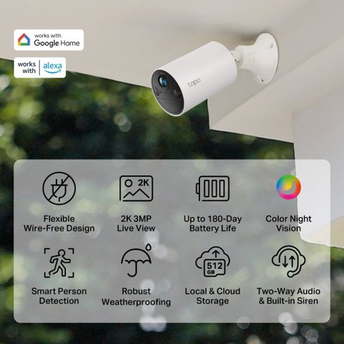 TP-Link Tapo C410 Smart Wire-Free Indoor Outdoor Security Camera CCTV Cameras 8TP10440631