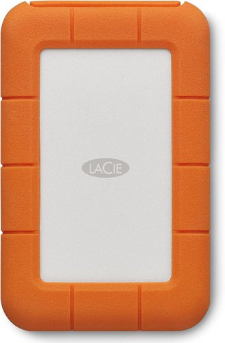 LaCie 4TB Rugged USB-C 2.5 Inch NVMe Orange External Solid State Drive