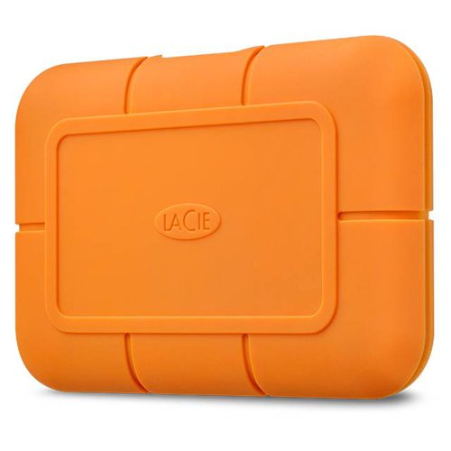 LaCie 4TB Rugged USB-C 2.5 Inch NVMe Orange External Solid State Drive 8LASTHR4000800