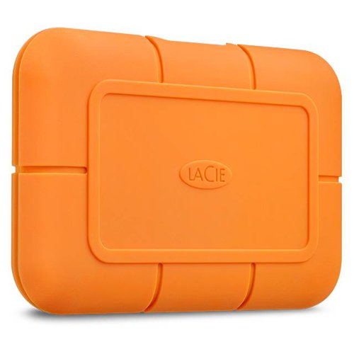 LaCie 4TB Rugged USB-C 2.5 Inch NVMe Orange External Solid State Drive 8LASTHR4000800