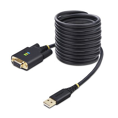 StarTech.com 3m USB to Null Modem Black Serial Adapter Cable