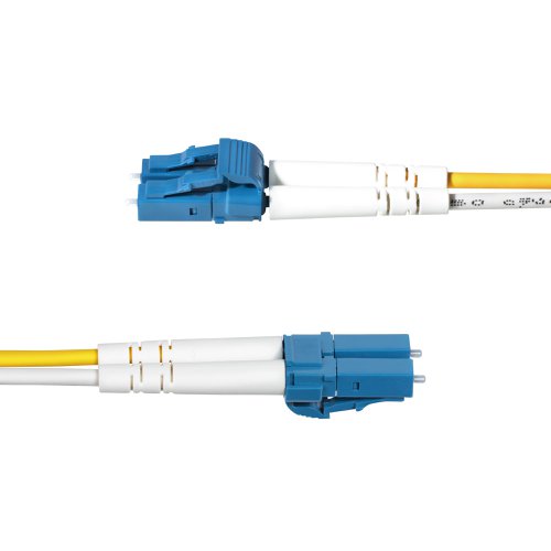 OS2 LC to LC Single Mode Duplex Fiber Optic Patch cable facilitates connectivity across 100G networks. It supports Coarse Wavelength Division Multiplexing (CWDM) across an extended wavelength range of 1260-1625nm, improving channel isolation for optimal signal strength over long distances.CompatibilityThis 9/125µm Single Mode fibre cable supports 1260-1625nm laser-optimized sources and is ideal for critical connections between servers, switches, and data centre equipment. It is backward compatible with OS1 networks, ensuring a reliable connection in legacy fibre environments.Engineered for Optimal PerformancePrecision-manufactured ceramic ferrules ensure accurate fibre alignment for an insertion loss below 0.3dB. Ultra Physical Contact (UPC)-polished LC to LC fibre ends greatly improve return loss characteristics over older PC polishing techniques. The Bend Insensitive fibre core is surrounded by a layer of low refractive index material. This material reduces the amount of light that can escape the fibre cable by reflecting the light back into the fibre. The OS2 fibre patch cord is engineered for low attenuation and performance that exceeds ITU-T G652.D/G657.A1 and IEC60703-2-50 type B1.3/B6.a1 industry standards.LSZH Cable JacketHoused in a Low-Smoke Zero-Halogen (LSZH) flame-retardant jacket, the OS2 fibre cable emits low smoke and toxic fumes when exposed to extreme heat or in the event of a fire. This enables safer cable installations in areas with poor ventilation including some industrial settings, self-contained environments such as trains and aircraft, as well as residential settings where compliance with building codes must be considered.Each OS2 fibre cable is individually tested for insertion loss performance and includes a test report, for guaranteed compatibility and 100% reliability.