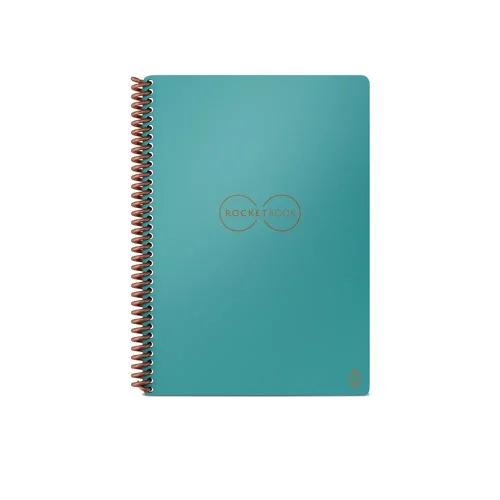 Rocketbook Core Executive A5 Reusable Smart Notebook 36 Pages Dot Grid With Erasable Pen Teal 515907