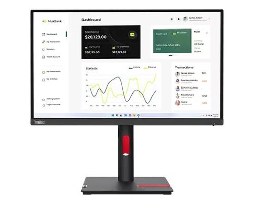 Lenovo ThinkVision T23i-30 23 Inch 1920 x 1080 Pixels Full HD IPS Panel HDMI DisplayPort VGA USB Monitor