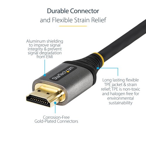 StarTech.com 1m Premium Certified 4K 60Hz HDMI 2.0 Cable