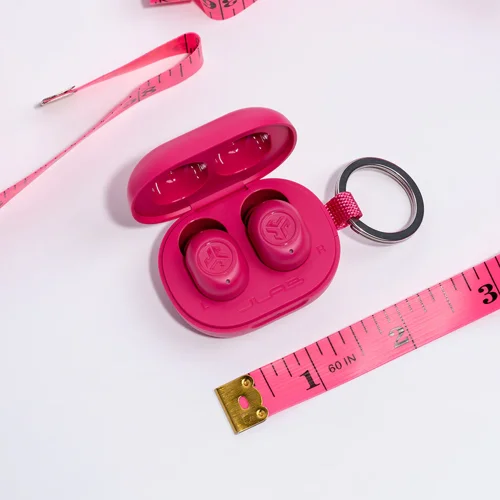 JLab Audio JBuds Pink Mini True Wireless Earbuds with Charging Case