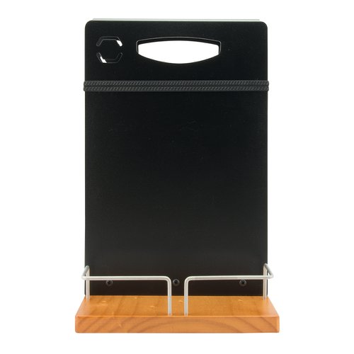 Securit Table Caddy Lacquered Wooden Base With Metal Framework Menu Holding Space Elastic Bands and Handle Includes Chalk Marker - CAD-TE 51631DF