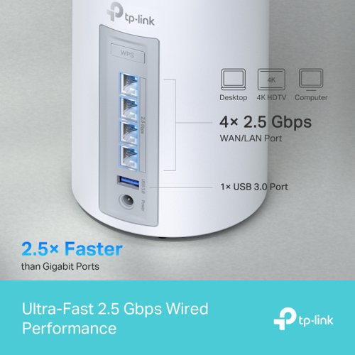 TP-Link BE9300 Whole Home Mesh WiFi 7 System Network Routers 8TP10433728