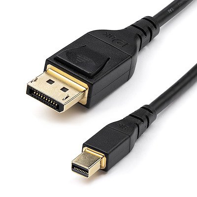 StarTech.com 2m VESA Certified 8K 60Hz HBR3 HDR Mini DisplayPort to DisplayPort 1.4 Cable