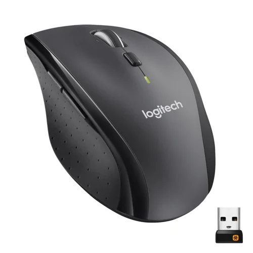 Logitech Marathon Mouse M705 Right-Hand Optical RF Wireless 1000 DPI Charcoal 910-006034