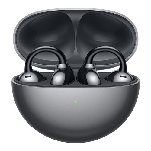 8HU55037247 | A minimalist spherical shape gives the Huawei FreeClip earbuds a stylish look, and an ergonomic design makes them comfortable and feather-light. Each earbud weighs in at just 5.6 g and the open-ear design allows ears to breathe, while TPU reduces smudging and staining.The earbuds are interchangeable, with self-adaptive left-right audio channels, meaning you can wear either earbud on either? ear.Immerse yourself in music, while staying aware of changes in ambient sounds, whether in an office or doing exercise, thanks to the open-ear? design.Enjoy crystal-clear calls with a delicate microphone system that works in tandem with a multi-channel deep neural network (DNN) algorithm to effectively pick out voices from ambient? noises.Listen for up to 8 hours when using the earbuds alone on a single charge, or listen for up to 36 hours with a fully charged charging case. Wearing a single earbud while having a fully charged charging case ensures a longer battery life. A 10-min charge sustains up to 3 hours of? listening.Tap on the Acoustic Ball, the C-bridge, or the Comfort Bean, for seamless? control.