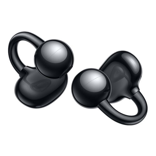 8HU55037247 | A minimalist spherical shape gives the Huawei FreeClip earbuds a stylish look, and an ergonomic design makes them comfortable and feather-light. Each earbud weighs in at just 5.6 g and the open-ear design allows ears to breathe, while TPU reduces smudging and staining.The earbuds are interchangeable, with self-adaptive left-right audio channels, meaning you can wear either earbud on either? ear.Immerse yourself in music, while staying aware of changes in ambient sounds, whether in an office or doing exercise, thanks to the open-ear? design.Enjoy crystal-clear calls with a delicate microphone system that works in tandem with a multi-channel deep neural network (DNN) algorithm to effectively pick out voices from ambient? noises.Listen for up to 8 hours when using the earbuds alone on a single charge, or listen for up to 36 hours with a fully charged charging case. Wearing a single earbud while having a fully charged charging case ensures a longer battery life. A 10-min charge sustains up to 3 hours of? listening.Tap on the Acoustic Ball, the C-bridge, or the Comfort Bean, for seamless? control.