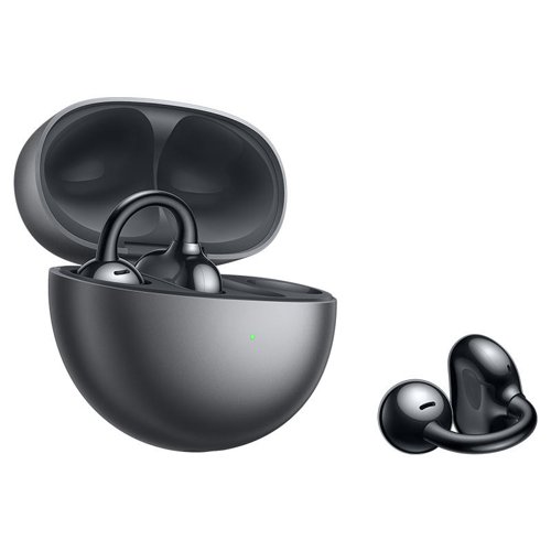 8HU55037247 | A minimalist spherical shape gives the Huawei FreeClip earbuds a stylish look, and an ergonomic design makes them comfortable and feather-light. Each earbud weighs in at just 5.6 g and the open-ear design allows ears to breathe, while TPU reduces smudging and staining.The earbuds are interchangeable, with self-adaptive left-right audio channels, meaning you can wear either earbud on either? ear.Immerse yourself in music, while staying aware of changes in ambient sounds, whether in an office or doing exercise, thanks to the open-ear? design.Enjoy crystal-clear calls with a delicate microphone system that works in tandem with a multi-channel deep neural network (DNN) algorithm to effectively pick out voices from ambient? noises.Listen for up to 8 hours when using the earbuds alone on a single charge, or listen for up to 36 hours with a fully charged charging case. Wearing a single earbud while having a fully charged charging case ensures a longer battery life. A 10-min charge sustains up to 3 hours of? listening.Tap on the Acoustic Ball, the C-bridge, or the Comfort Bean, for seamless? control.