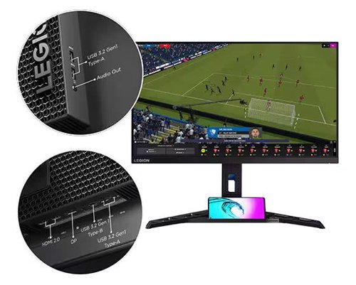 Lenovo Legion Y25-30 24.5 Inch 1920 x 1080 Pixels Full HD IPS Panel HDMI DisplayPort USB Hub Gaming Monitor  8LEN66F0GACBUK