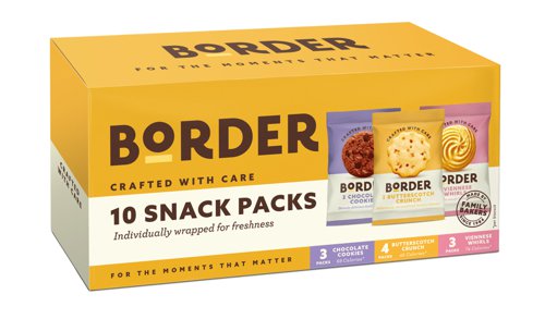 Border Biscuit Snack Packs Contains 3 Varieties of Chocolate Biscuit (Pack 260g) - 0401329