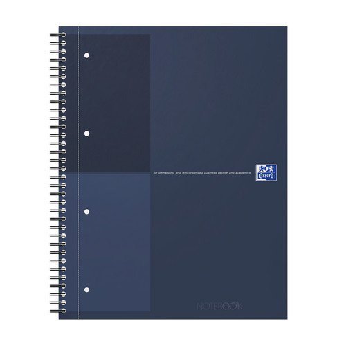 Oxford International Twinwire Notebook Lined 160 Pages Blue A4+ - 400194458