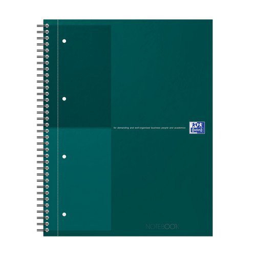 Oxford International Twinwire Notebook Lined 160 Pages Green A4+ - 400194460