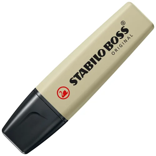 STABILO BOSS ORIGINAL NatureCOLORS Highlighter Text Marker Assorted Colours Mud green Umber Sienna & Black  (Pack 4) - 70/4-2-3