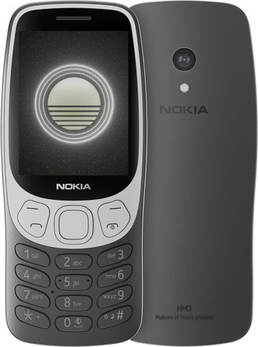 Nokia 3210 TA-1618 2.4 Inch 4G Dual SIM 64MB RAM 128MB Storage Grunge Black Mobile Phone