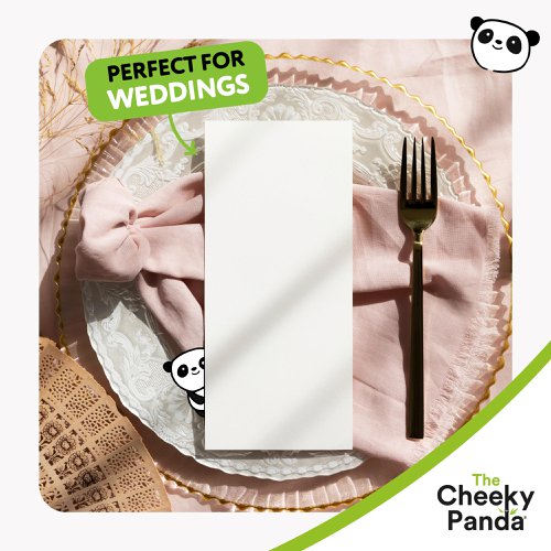 Cheeky Panda Sustainable Large Bamboo Napkins 40 x 40cm 100 Napkins Per Pack (Pack 4) - PFCNAPKXL4