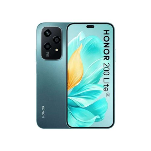 Honor 200 Lite 6.7 Inch 5G MediaTek Dimensity 6080 8GB RAM 256GB Storage Cyan Lake Mobile Phone