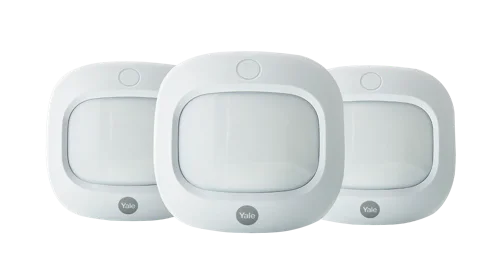 Yale Motion Detector 3 Pack - Wireless; 200m Range; Intruder and Sync Alarm Accessory  8YAAC3PIR