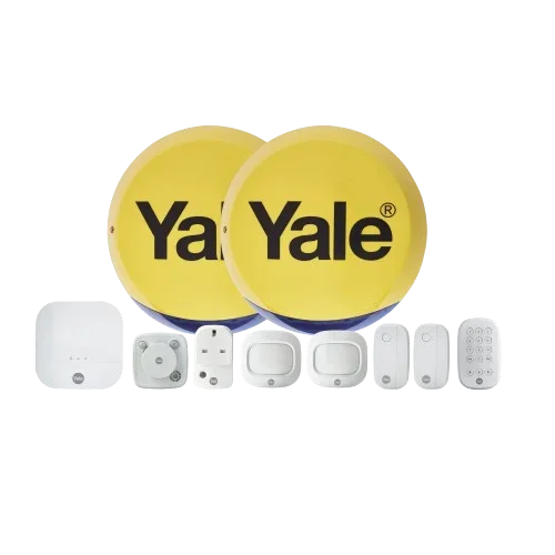 Yale Sync Smart Home Alarm 10 Piece Kit - Alarm Hub; External Live + Dummy Siren; 2x Door/Window; 2x PIR Motion Sensor Detectors; Smoke Detector etc.