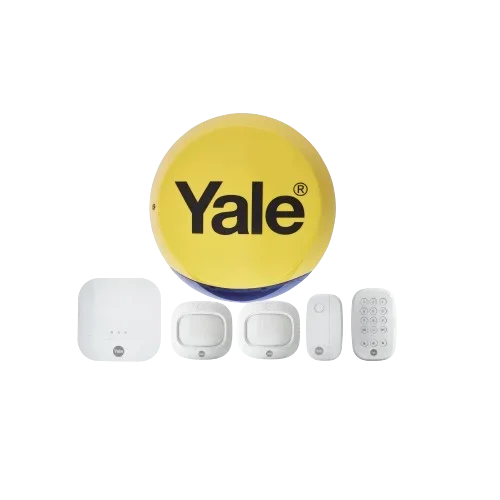 Yale Sync Family Smart Home Alarm 6 Piece Kit - Alarm Hub; External Siren; 1x Door / Window Contact; 2x PIR Motion Detector and Keypad