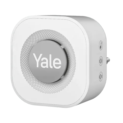 Yale Doorbell Chime - Audible Doorbell Alerts; Select from 7 Ringtones; Plug;in Installation