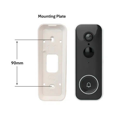 Yale Smart Video Doorbell - Full HD Live View and Two-Way Audio; 2 to 4 Days of Integrated Storage for Recordings; Powered by Battery or Wired Door Bell 8YASVVDB1AW