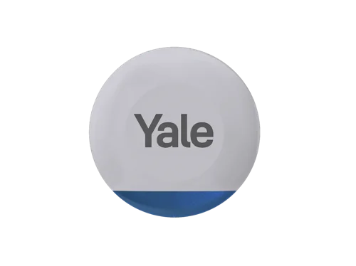 Yale Grey Outdoor Siren - Up to 100dB Adjustable Siren; Flashing LED Lights; Weatherproof; Real-Time Alerts; Up to 1km Range Protection