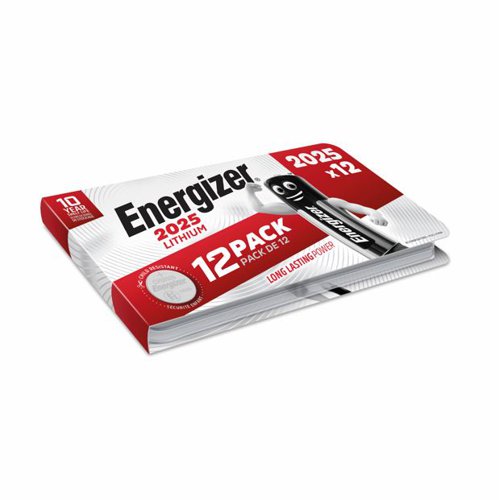 Energizer Lithium CR2025 Coin Cell (Pack 12) - E303693000 53563EN