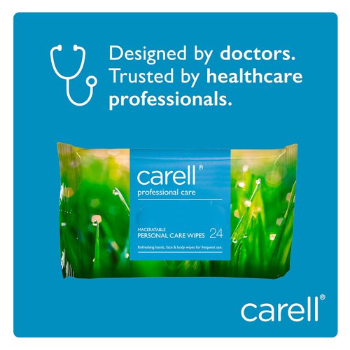 Clinell Carell Personal Care Wipes x24 Wipes (Pack of 24) CHF24 | Gama Healthcare Ltd