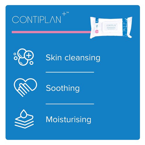 Clinell Contiplan 3-in-1 Continence Care Cloths (Pack of 25) CON25