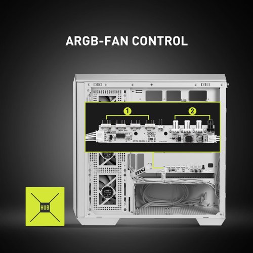 The MAG series fights alongside gamers in pursuit of honour. With added military-inspired elements in these gaming products, they were reborn as the symbol of sturdiness and durability.To meet the desire to show the ARGB PC build, the MAG PANO M100 Series comes with a 270-degree panoramic display, get more enhancement of aesthetically pleasing and cleanliness, supports a back-connect motherboard, and comes with the reverse-blade fan on the side, a 1-to-4 ARGB-PWM control board to let user organize cables easily.Build and display the coolest PC with controllable ARGB lighting.Synergize the MAG PANO M100R PZ series with a compatible MSI motherboard through bridging with a USB 3.2 Gen 2x2 Type-C port for high speed data transmission.