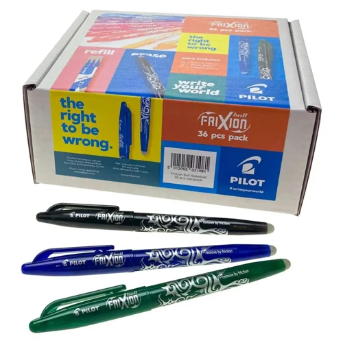 Pilot Frixion Ball Medium Tip Pens Classpack Assorted (Pack 36) - 5012052031081