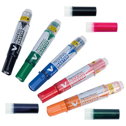 Pilot V-Board Master Drywipe Markers Classpack Assorted (Pack 30 Pens and 20 Refills) - 5012052029651 56041PT