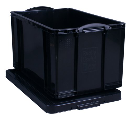 Really Useful Plastic Storage Box 84 Litre Black - 84SBKCB  55810RU