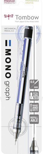 Mono Graph Mechanical pencil Bu/Wt/Bk Carded