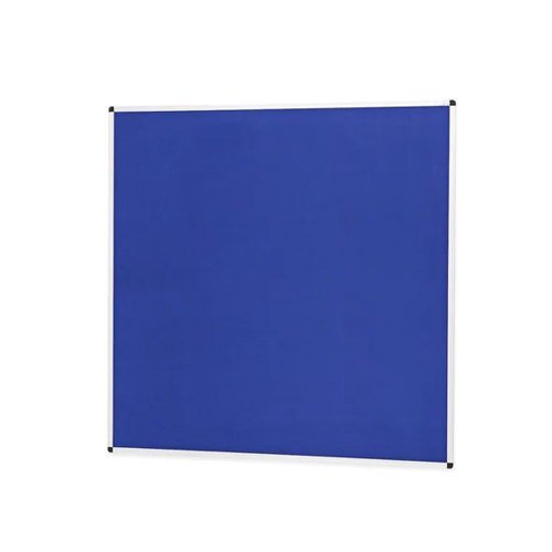 Noticeboard Felt 120x120cm Aluminium Blue