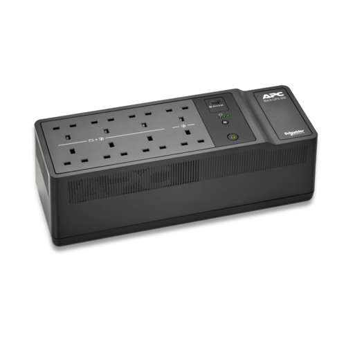 APC Back-UPS 500VA 300W - 8x British BS1363A Outlets UPS Power Supplies 8APBE500G2UK