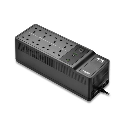 APC Back-UPS 500VA 300W - 8x British BS1363A Outlets UPS Power Supplies 8APBE500G2UK