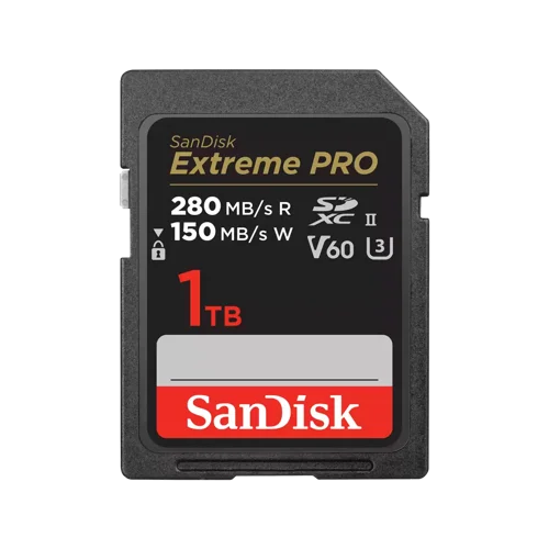 SanDisk Extreme PRO 1TB Class 10 UHS-II U3 V60 SDXC Memory Card