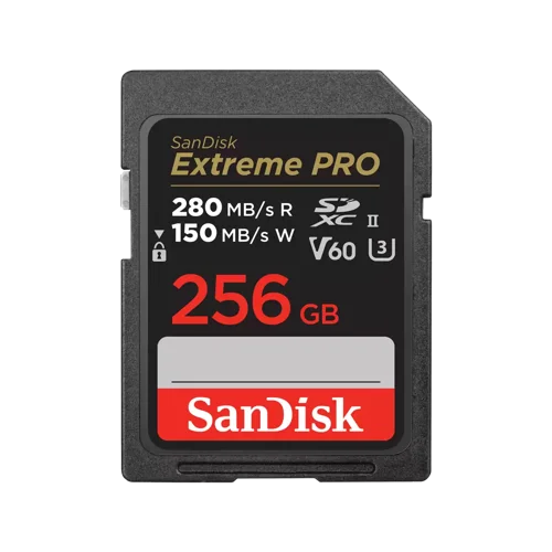 SanDisk Extreme PRO 256GB Class 10 UHS-II U3 V60 MicroSDXC Memory Card