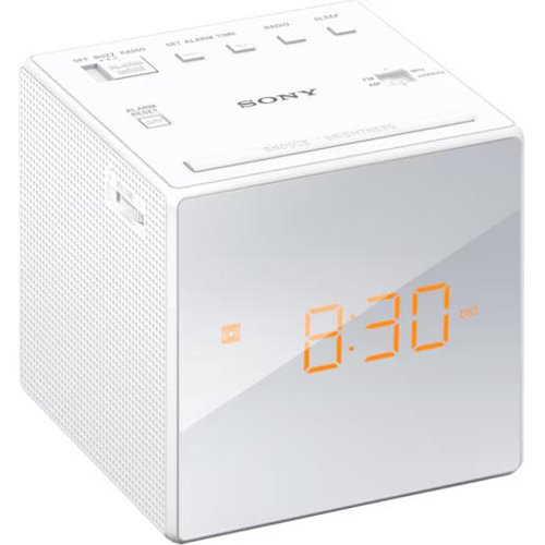 Sony ICF-C1 White AM/FM Clock-Radio