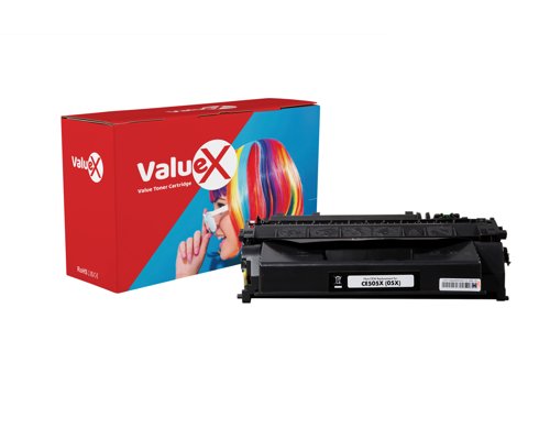 ValueX HP 05A Black Standard Capacity Remanufactured Toner Cartridge 2.3k pages - CE505A
