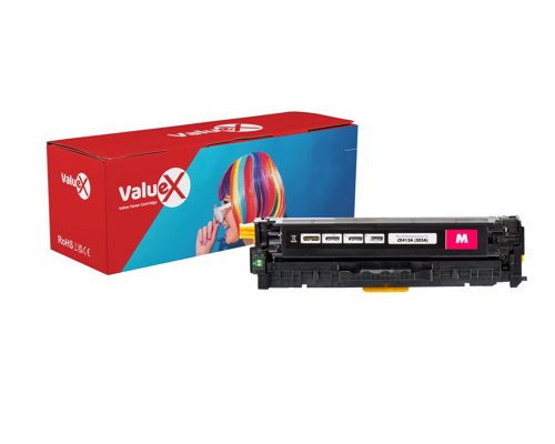 ValueX HP 305A Yellow Standard Capacity Remanufactured Toner Cartridge 2.6k pages - CE412A